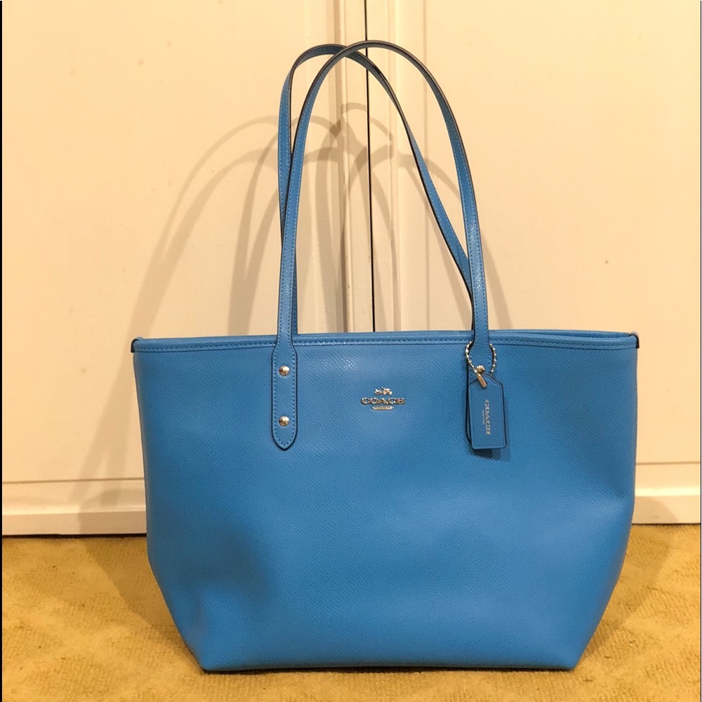 Blue Coach Tote